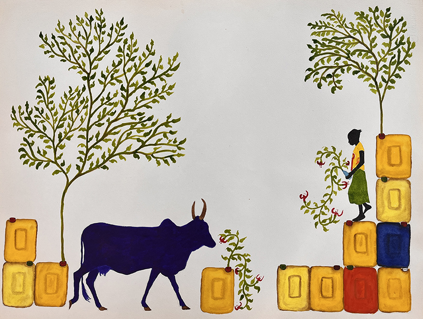 la vache indigo